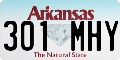 AR license plate 301MHY