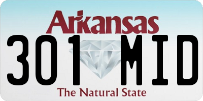 AR license plate 301MID