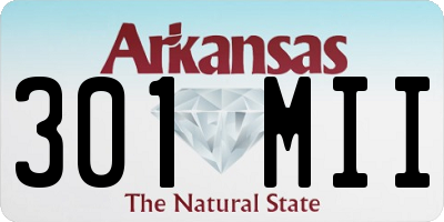 AR license plate 301MII