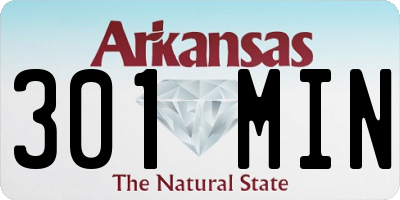 AR license plate 301MIN