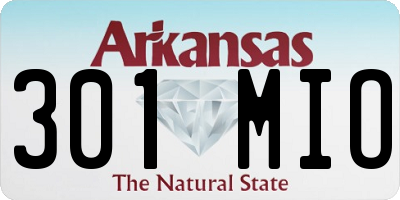 AR license plate 301MIO