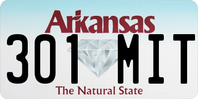 AR license plate 301MIT