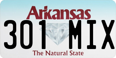 AR license plate 301MIX
