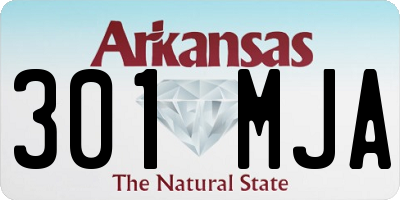 AR license plate 301MJA