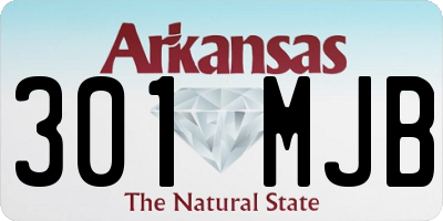AR license plate 301MJB