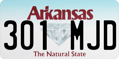 AR license plate 301MJD
