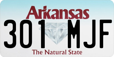 AR license plate 301MJF