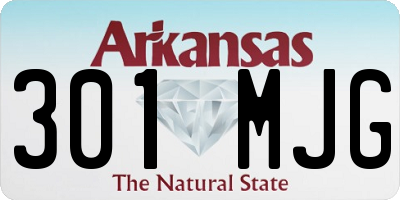 AR license plate 301MJG