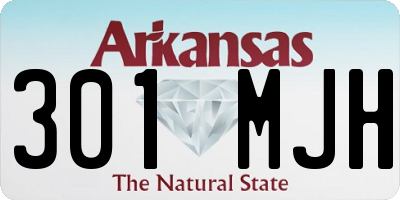 AR license plate 301MJH