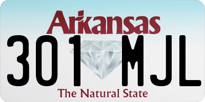 AR license plate 301MJL