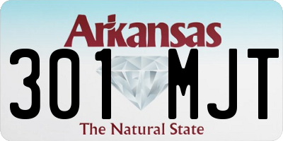 AR license plate 301MJT