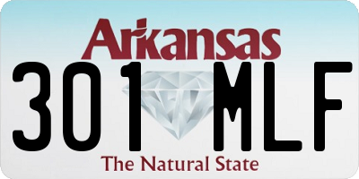 AR license plate 301MLF