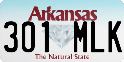 AR license plate 301MLK