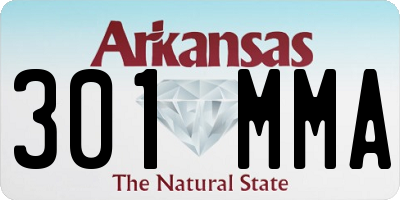 AR license plate 301MMA