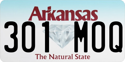 AR license plate 301MOQ