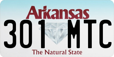 AR license plate 301MTC