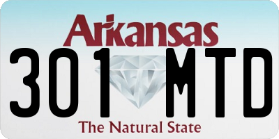 AR license plate 301MTD