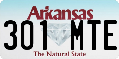 AR license plate 301MTE