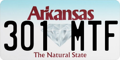 AR license plate 301MTF