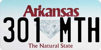 AR license plate 301MTH