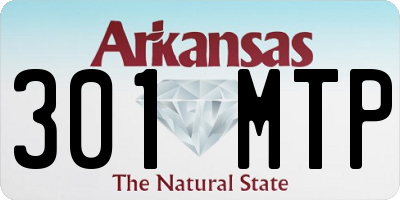 AR license plate 301MTP