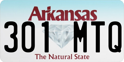 AR license plate 301MTQ