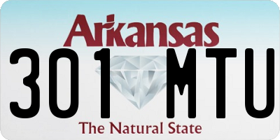 AR license plate 301MTU