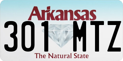 AR license plate 301MTZ