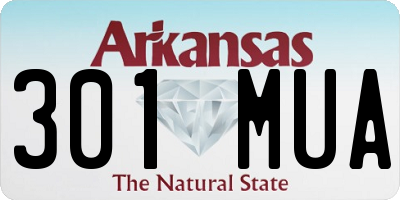 AR license plate 301MUA