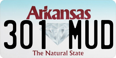 AR license plate 301MUD