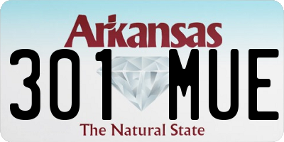 AR license plate 301MUE
