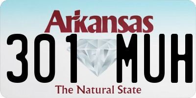 AR license plate 301MUH