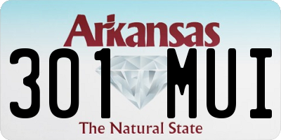 AR license plate 301MUI