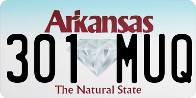 AR license plate 301MUQ