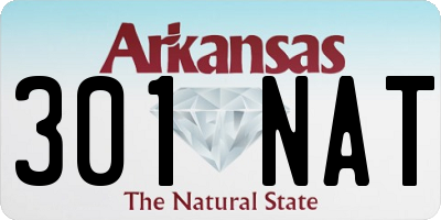 AR license plate 301NAT