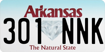 AR license plate 301NNK