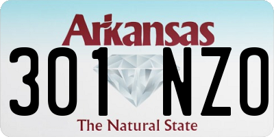 AR license plate 301NZO
