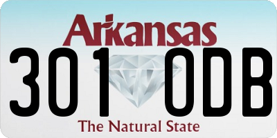 AR license plate 301ODB