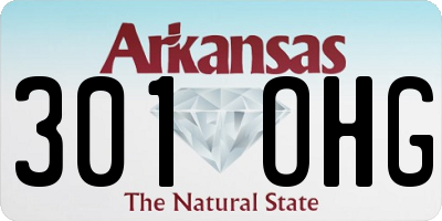 AR license plate 301OHG