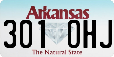 AR license plate 301OHJ