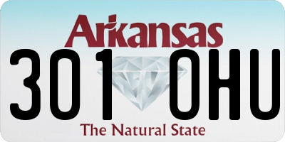 AR license plate 301OHU