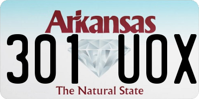 AR license plate 301UOX