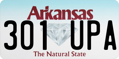 AR license plate 301UPA