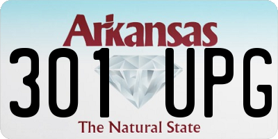 AR license plate 301UPG
