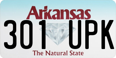 AR license plate 301UPK