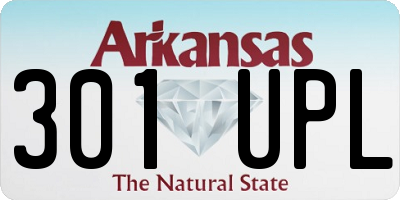 AR license plate 301UPL
