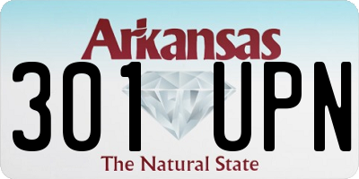 AR license plate 301UPN