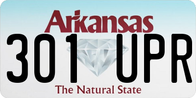 AR license plate 301UPR