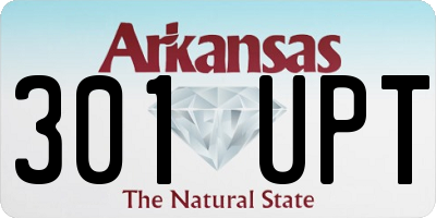 AR license plate 301UPT