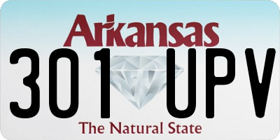 AR license plate 301UPV